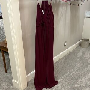 Chic Maroon Maxi Dress